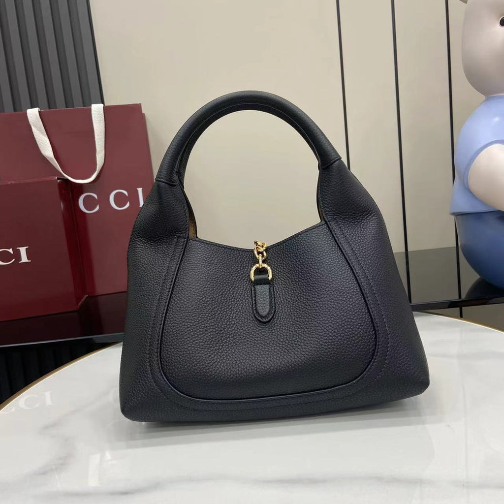 Softbit Shoulder Bag Black Leather