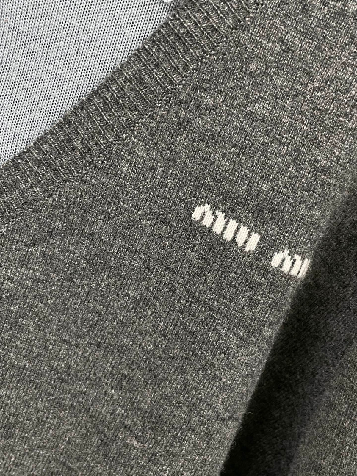 Two-Piece Effect Wool Knit Sweater