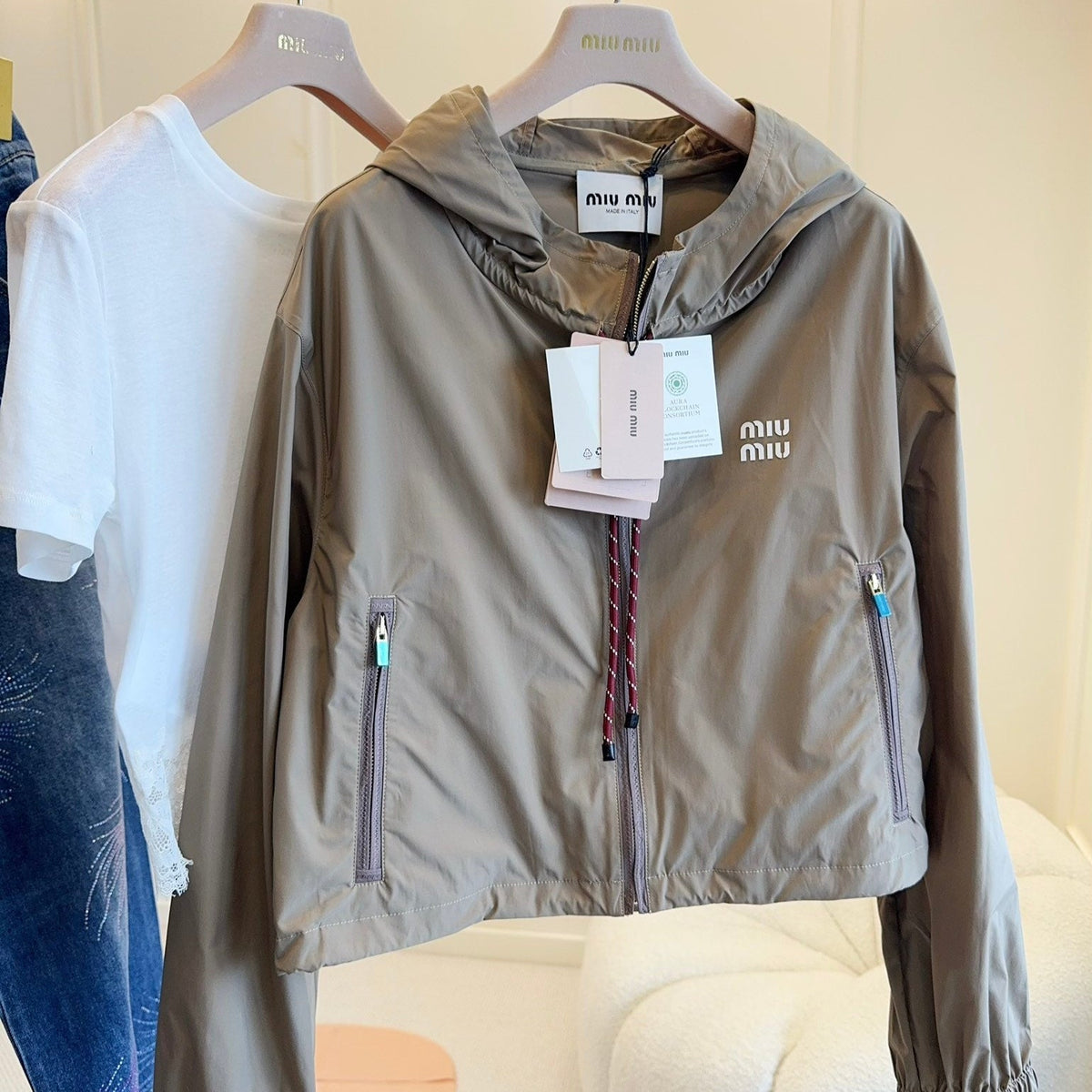 MM Khaki Short Windbreaker