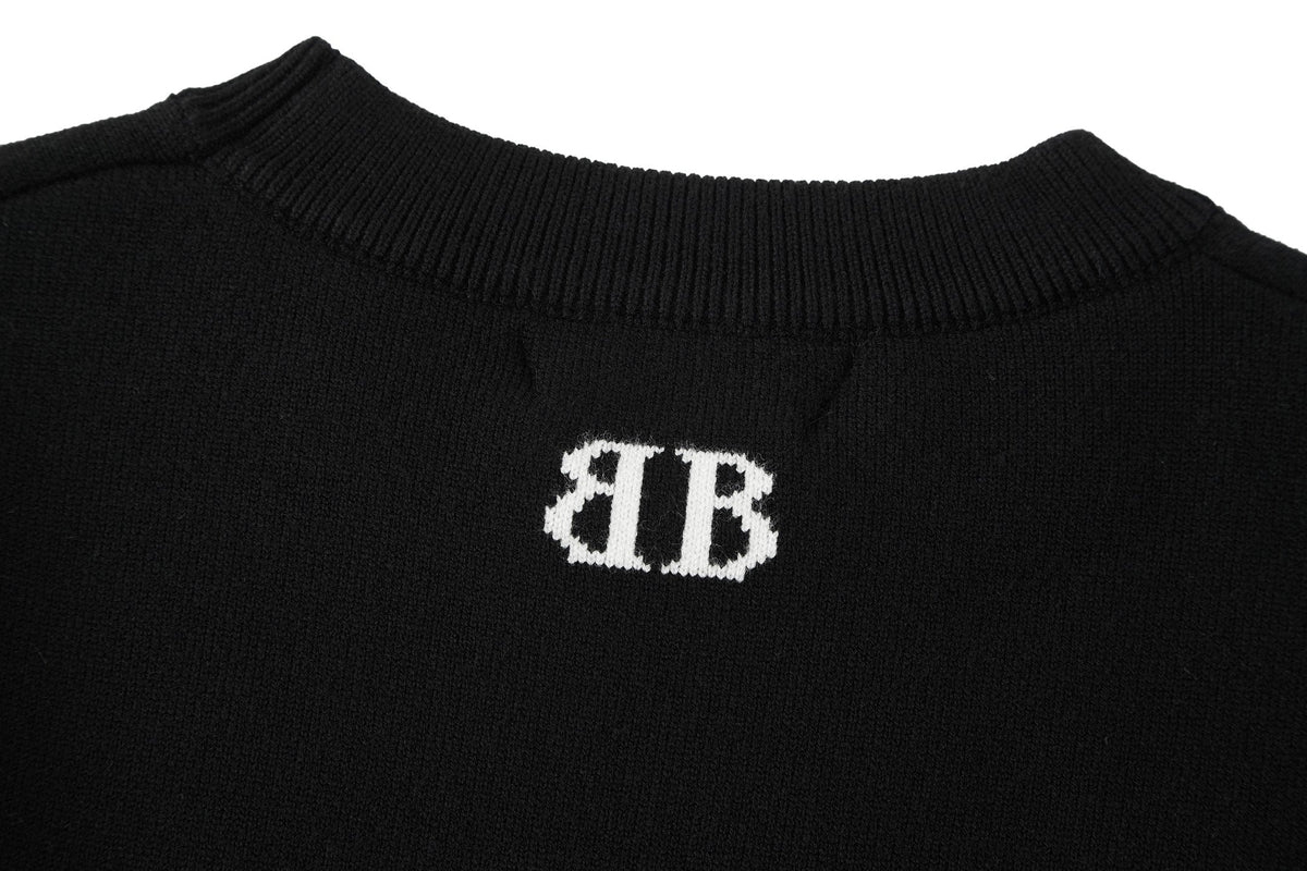 Jacquard Logo Wool-Blend Sweater