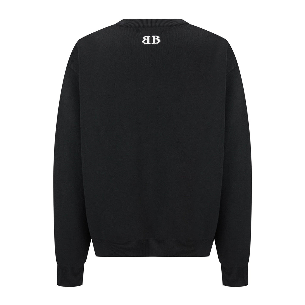 Jacquard Logo Wool-Blend Sweater