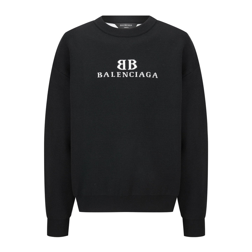 Jacquard Logo Wool-Blend Sweater