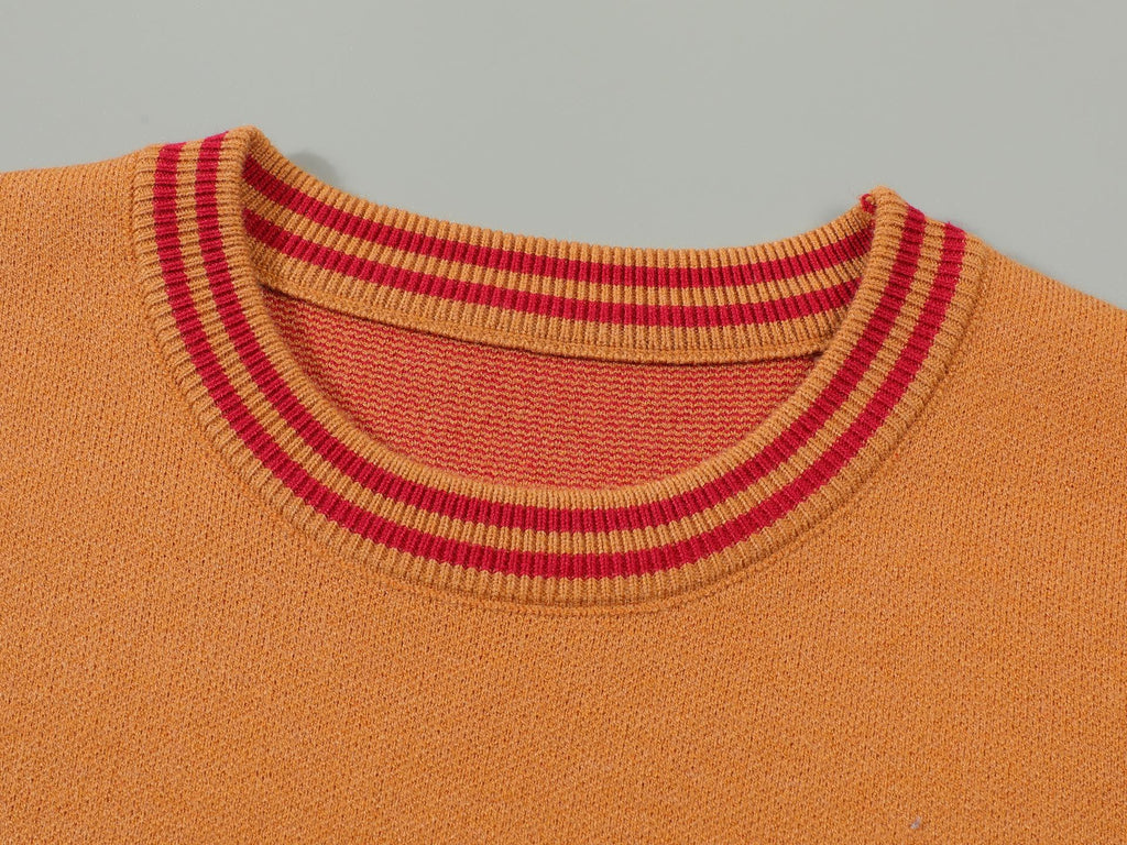 Modal Knit Sweater – Orange