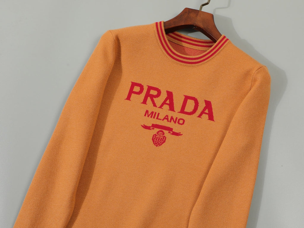 Modal Knit Sweater – Orange