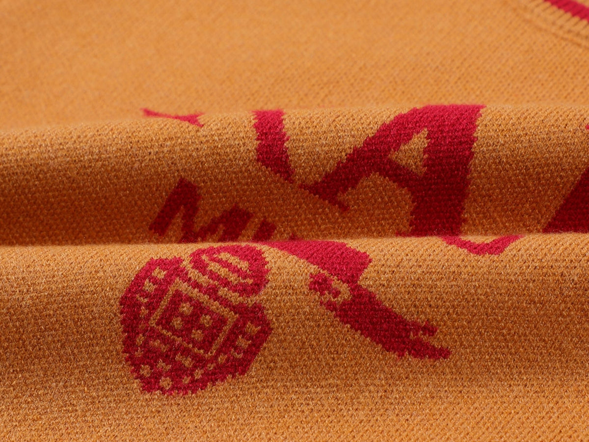 Modal Knit Sweater – Orange