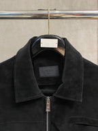 Two-Tone Suede Blazer