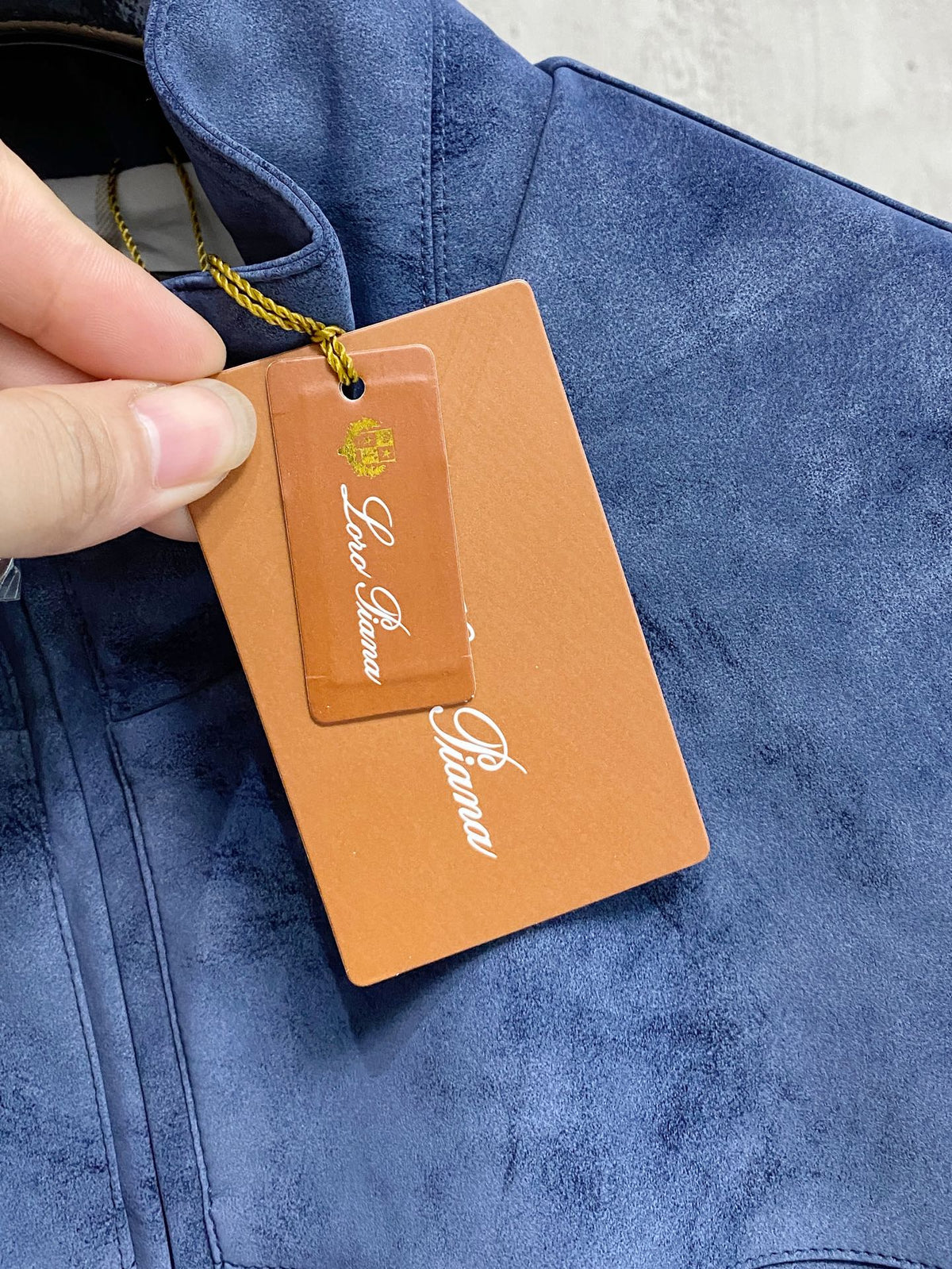 Italian Suede High-Collar Jacket