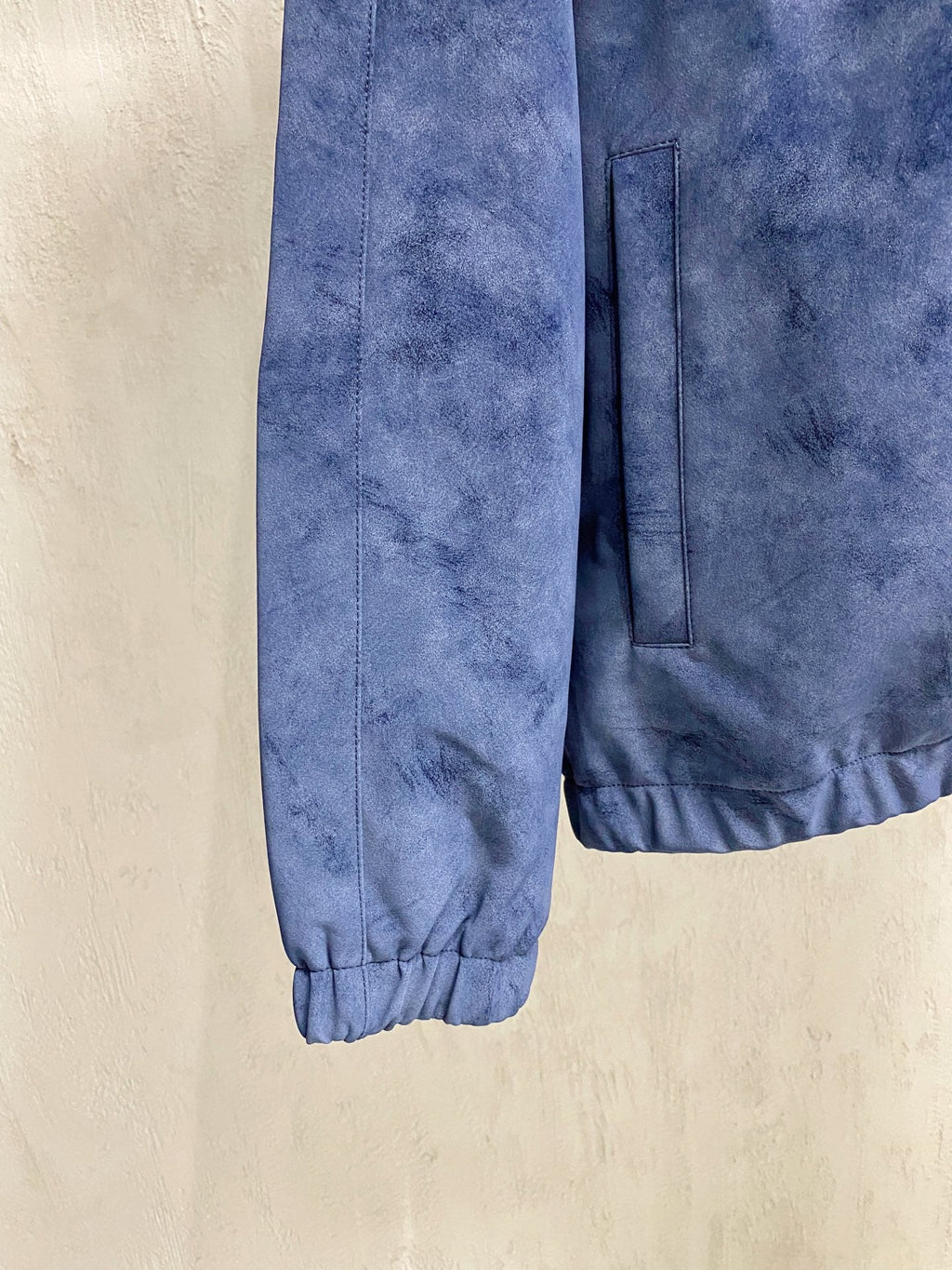 Italian Suede High-Collar Jacket