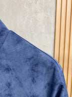 Italian Suede High-Collar Jacket