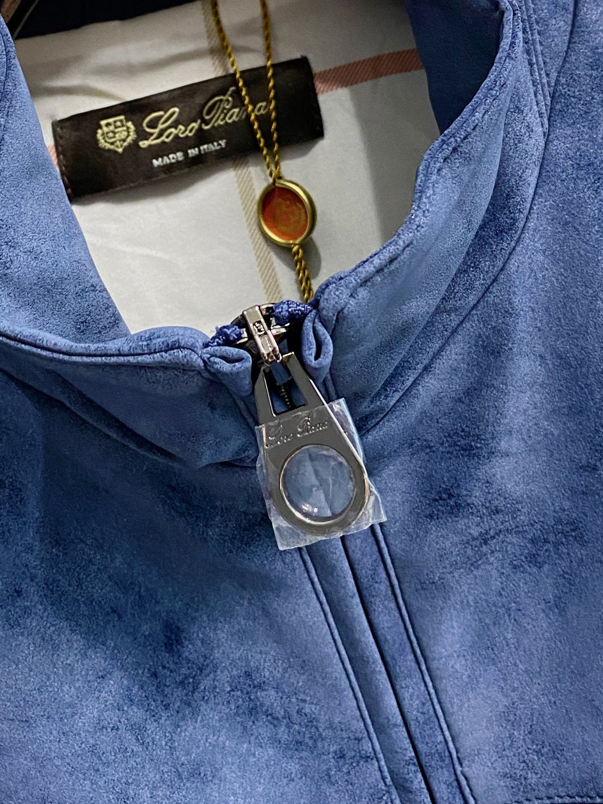 Italian Suede High-Collar Jacket