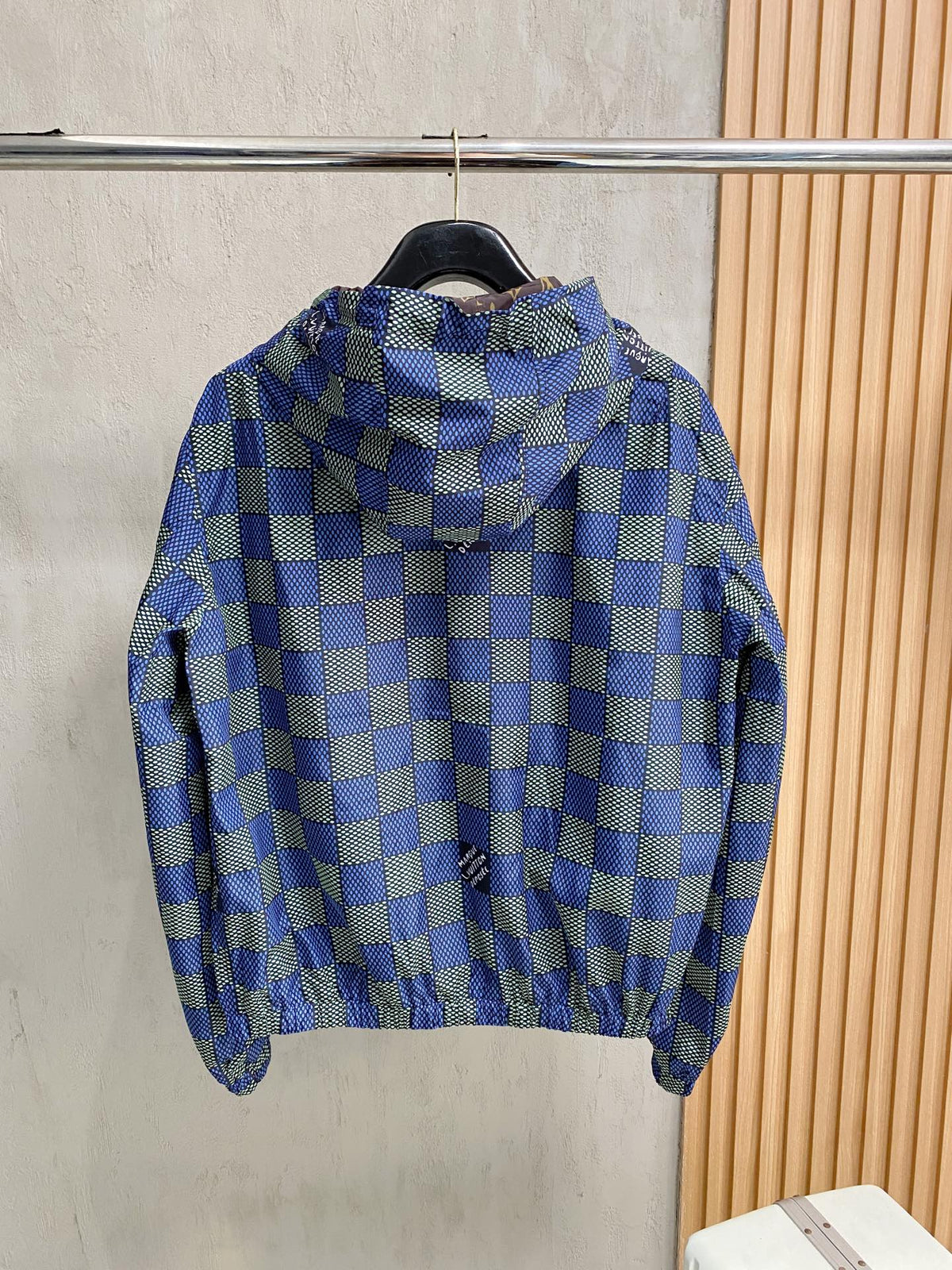 Reversible Jacquard Hooded Jacket