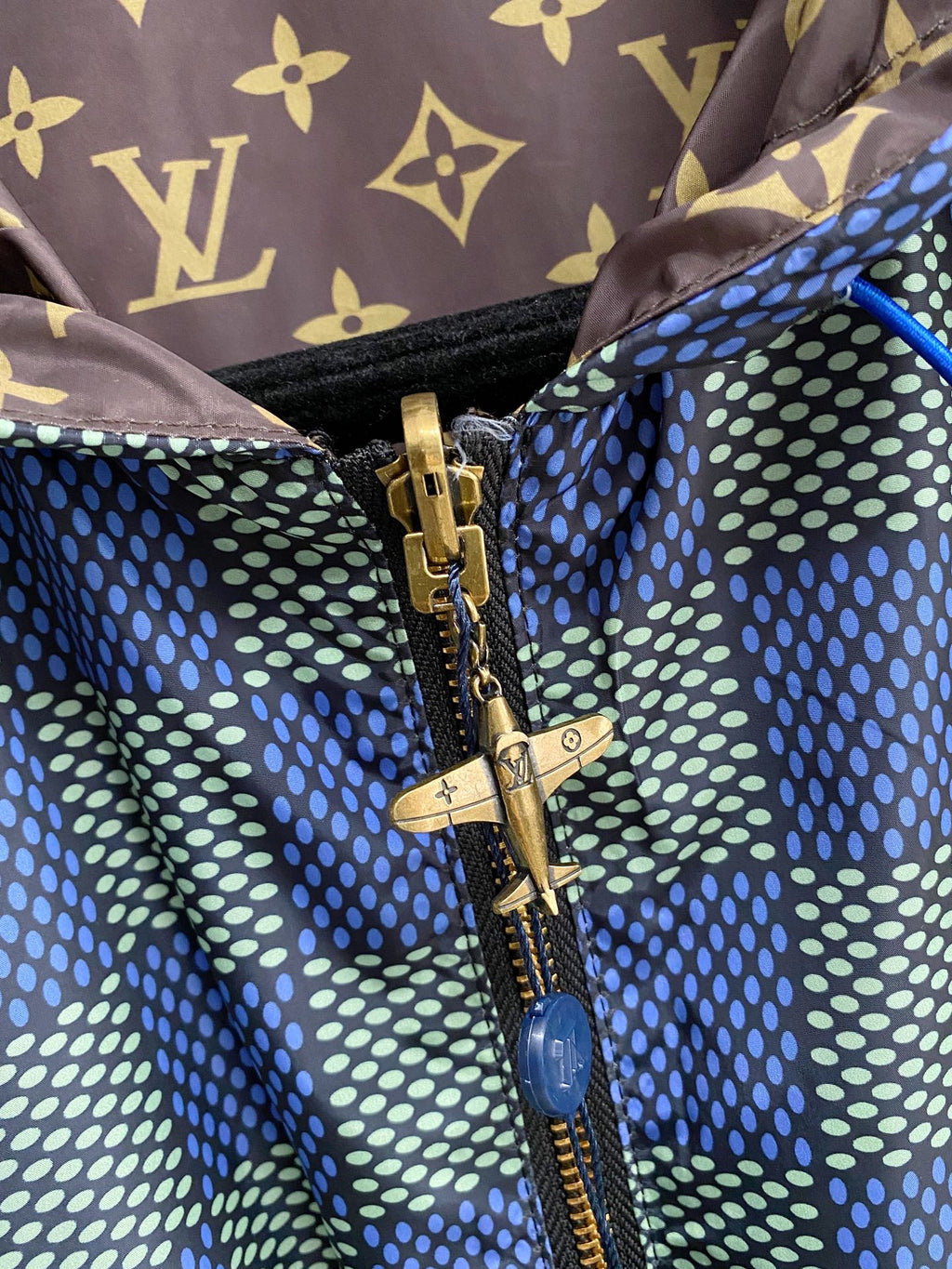 Reversible Jacquard Hooded Jacket