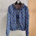 Reversible Jacquard Hooded Jacket