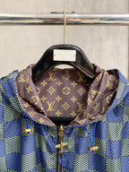 Reversible Jacquard Hooded Jacket