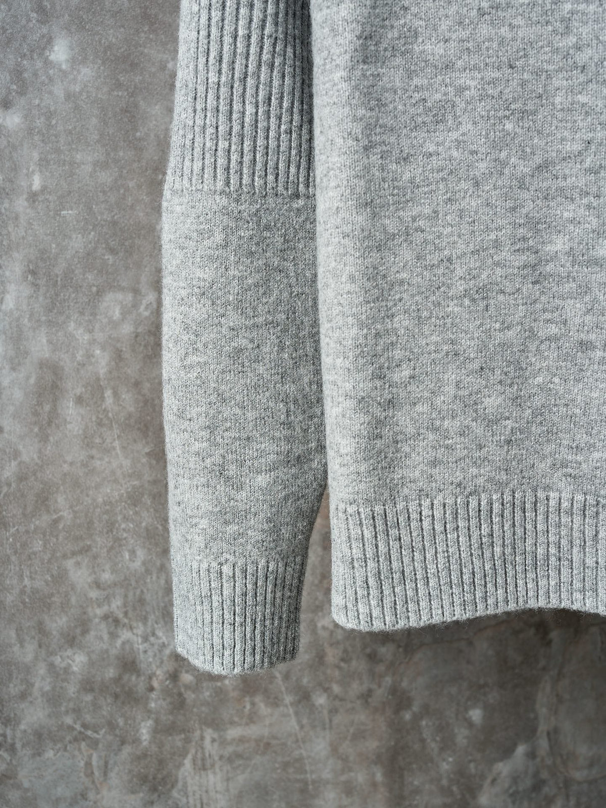 Long-Sleeve Knit Sweater with Button Detail