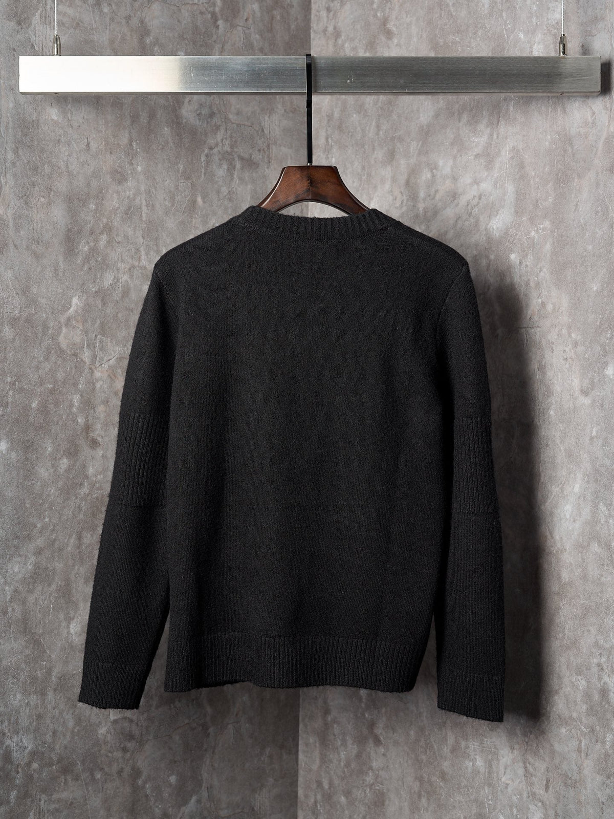 Long-Sleeve Knit Sweater with Button Detail