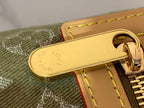 Vintage Denim Crossbody Bag Green