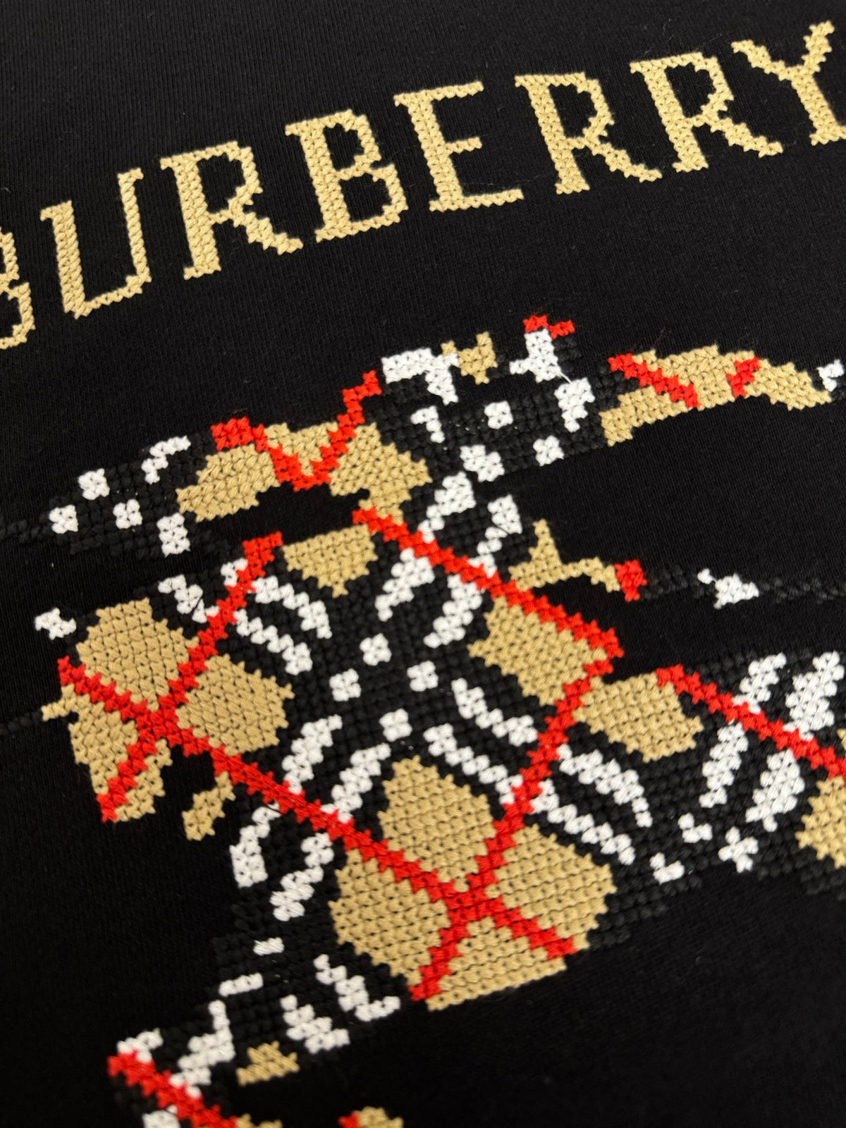 Embroidered Mosaic Sweatshirt
