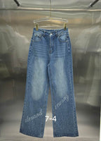 Indie Layered-Waist Graphic Jeans