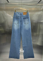 Indie Layered-Waist Graphic Jeans