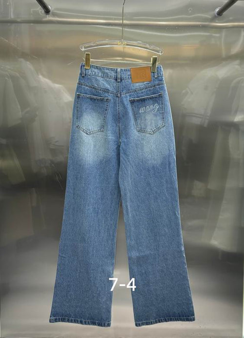 Indie Layered-Waist Graphic Jeans