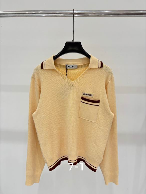Juliette Contrast-Trim Polo Sweater