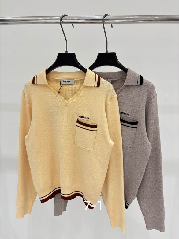 Juliette Contrast-Trim Polo Sweater