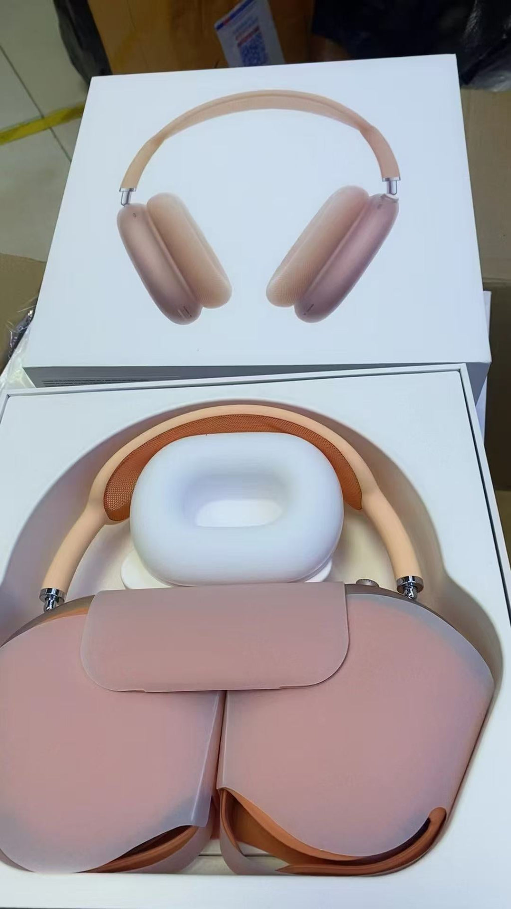 Orange Wireless Over-Ear Headphones