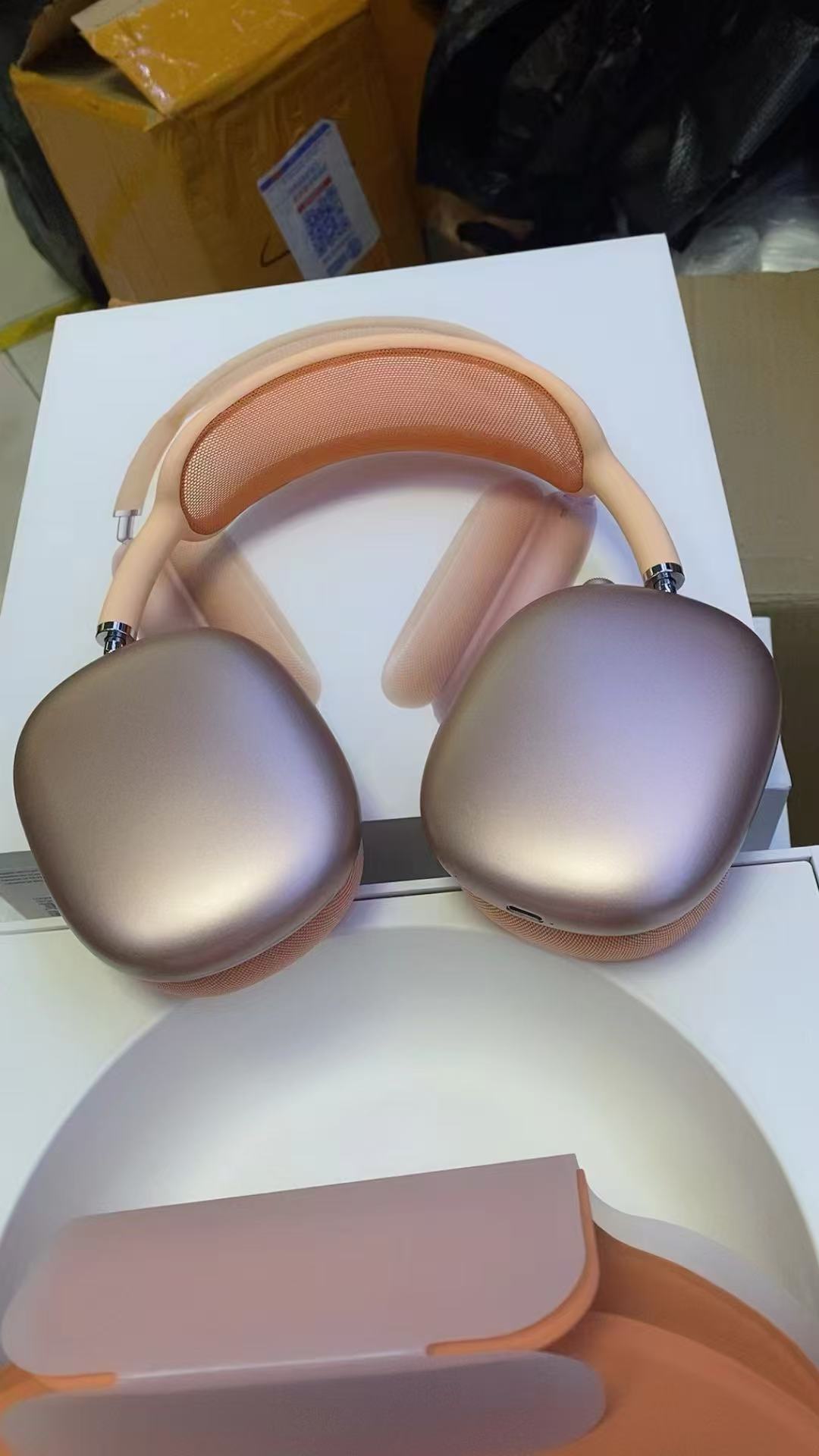 Orange Wireless Over-Ear Headphones