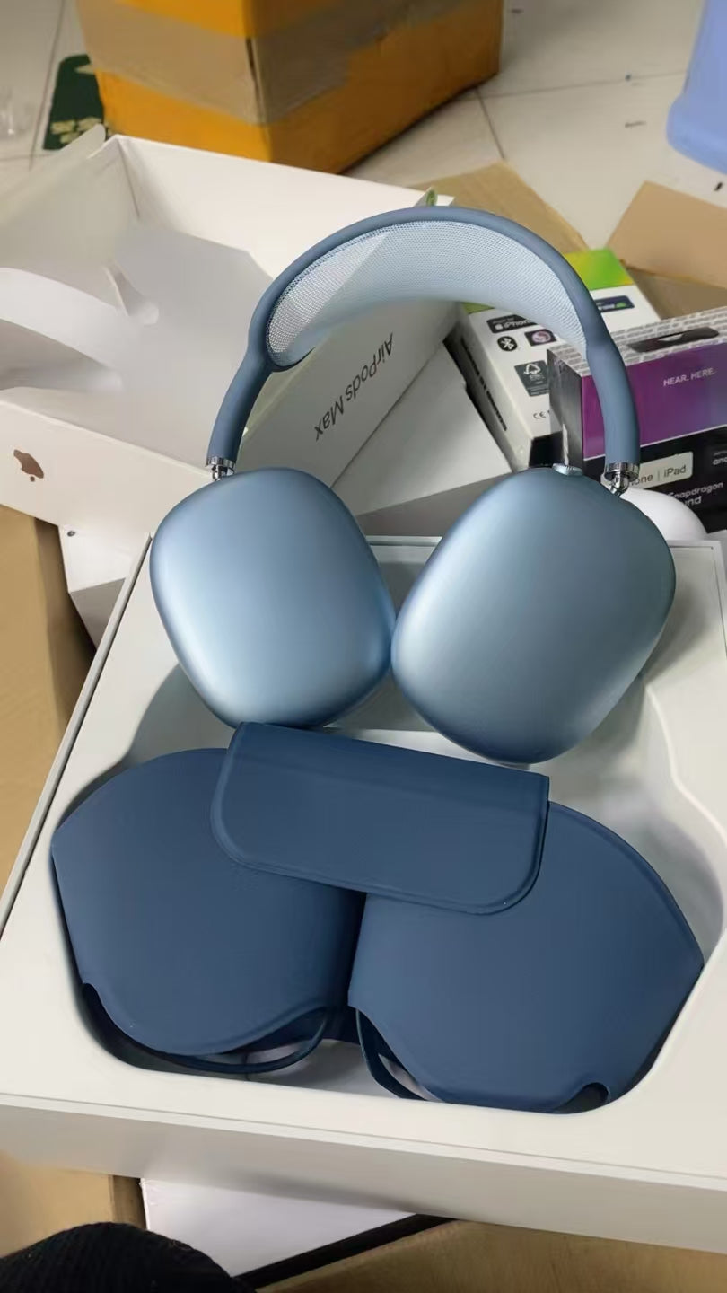 Blue Wireless Over-Ear Headphones