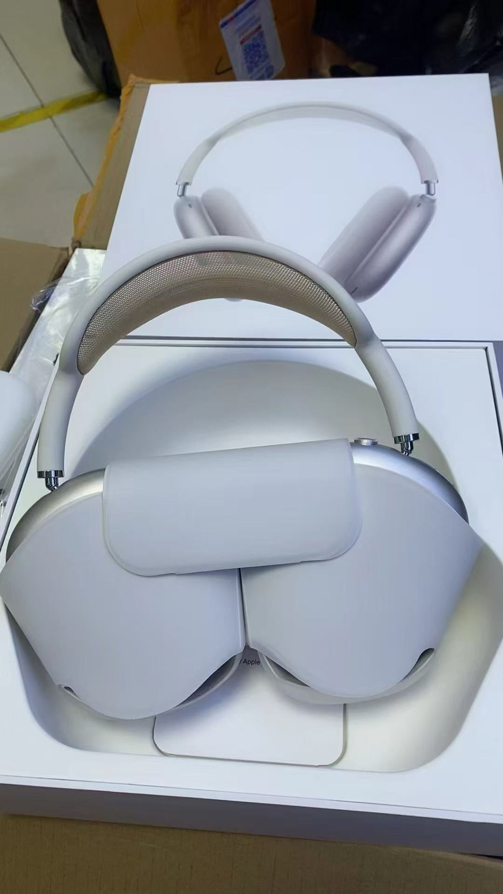 Beige Wireless Over-Ear Headphones