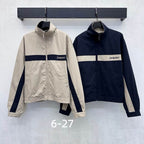 Monaco Contrast-Panel Zip Jacket