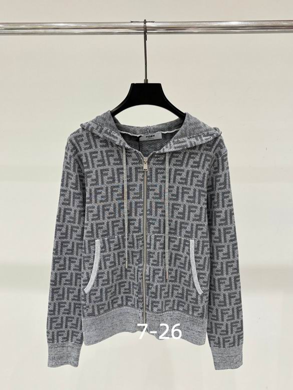 Mosaic Patterned Zip-Up Hoodie