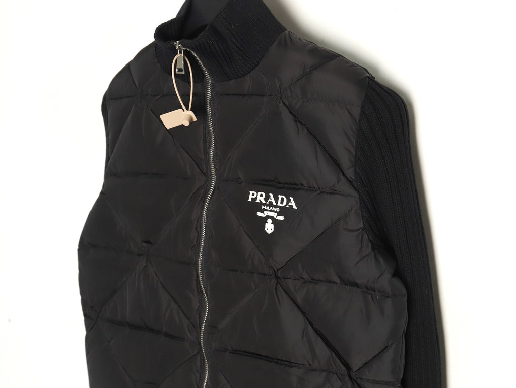 Diamond Patchwork Down Jacket