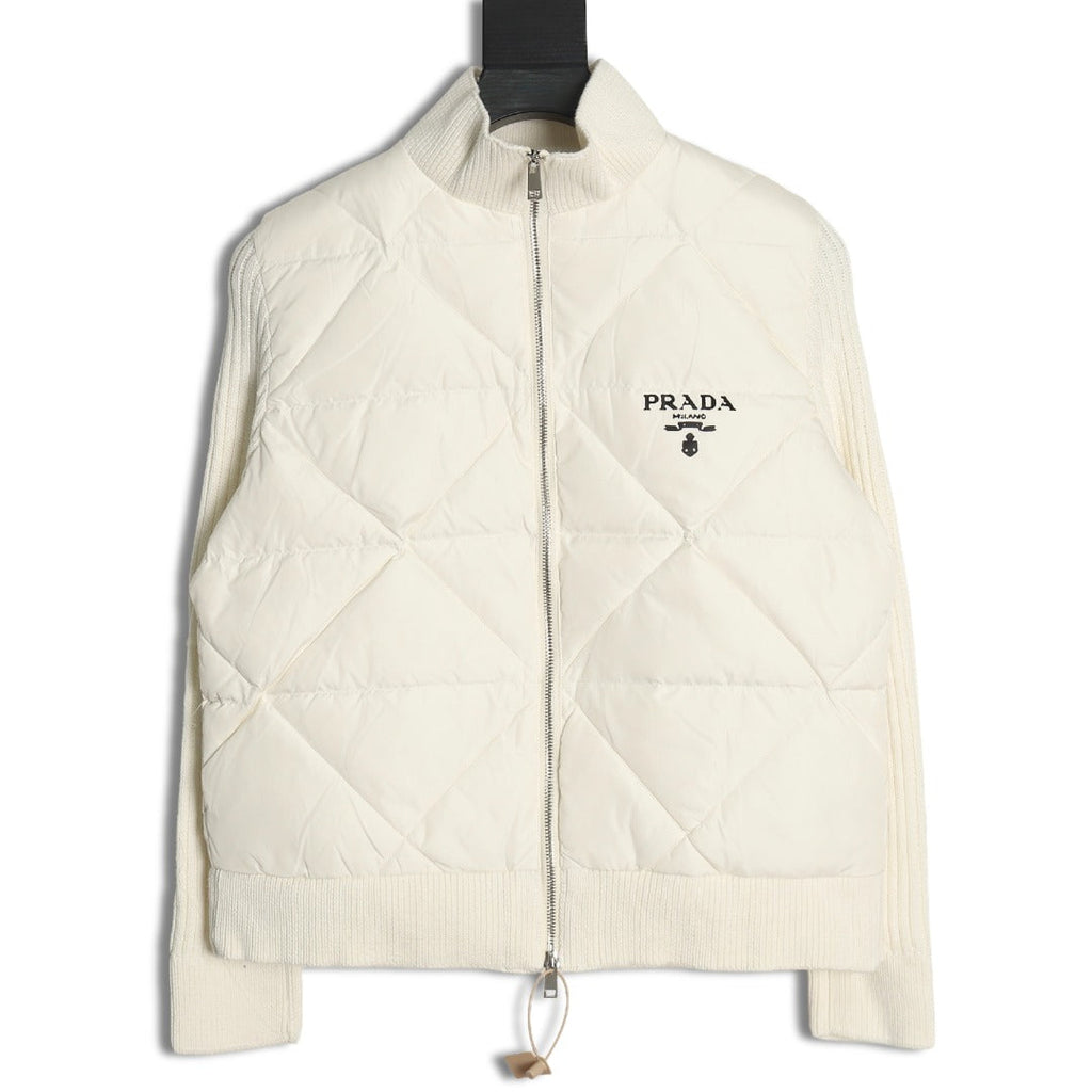 Diamond Patchwork Down Jacket