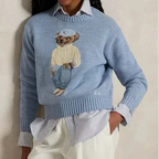 Casual Bear Knit Sweater