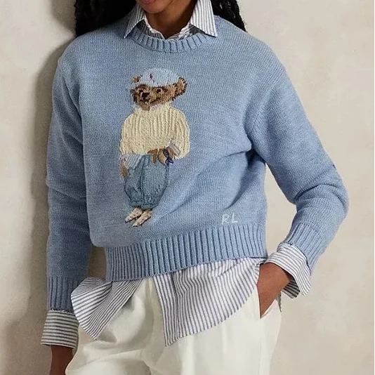Casual Bear Knit Sweater