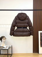 Belted Hooded Puffer Jacket