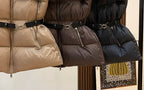 Belted Hooded Puffer Jacket
