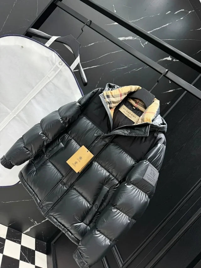 Black Down Puffer Jacket