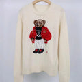 Cream Winter Bear Knit Sweater