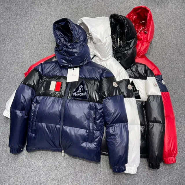 Color-Block Down Jacket
