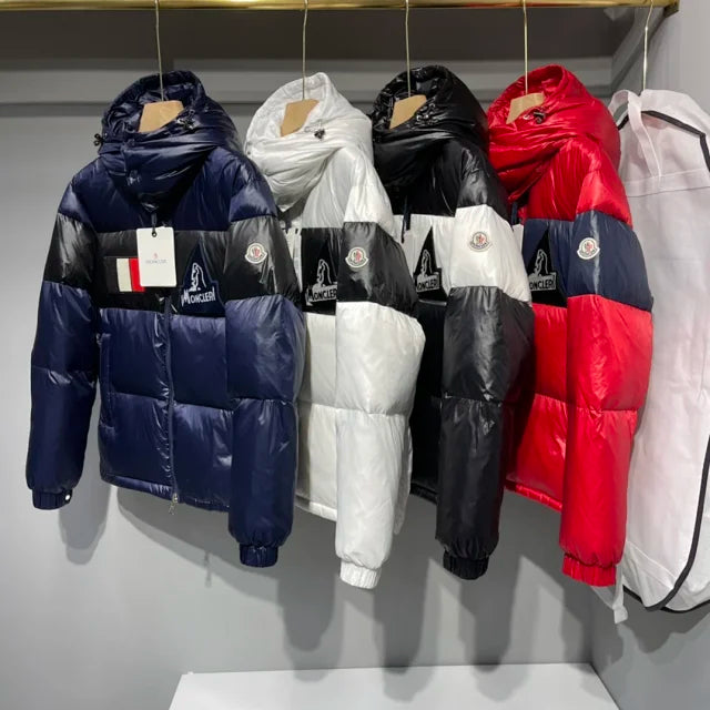 Color-Block Down Jacket