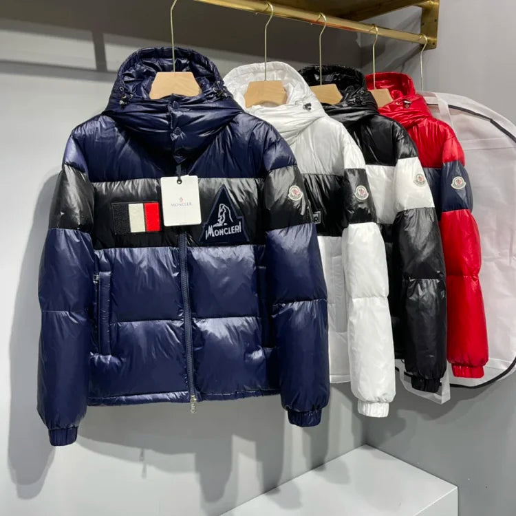 Color-Block Down Jacket