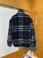 Plaid Shearling Jacket