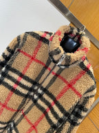 Plaid Shearling Jacket
