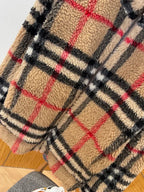Plaid Shearling Jacket