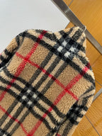 Plaid Shearling Jacket
