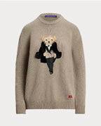 Tuxedo Bear Knit Sweater