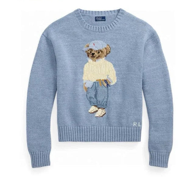 Casual Bear Knit Sweater